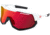 Bobster Freewheel Sunglasess - Matte White/gloss Black Frame W/ Smoke Black Red Revo/yellow/clear Lenses - BFRE01
