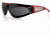 Bobster Shield 2 Sunglasses, Red Frame, Smoked Grey Lens ESH221