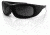 Bobster Zane Convertible Sunglasses, Matte Black, Anti-fog Smoked BZANE101