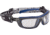 Bolle Baxter Hybrid Safety Glasses, Black Blue Frame, Clear Lens, 40276