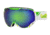 Bolle Emperor Ski/Snowboard Goggles,White and Lime Green Frame,Green Emerald Lens 21141