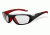 Bolle Kids Baller Sport Protective Eyewear - Black and Red  Frame,Clear Anti Fog/Scratch Lens 12005