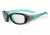 Bolle Coverage Sport Protective Single Vision Prescription Safety Glasses,Oval,Black and Blue Lagoon Frame 11885SV
