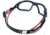 Bolle Ness+ w Foam and Strap Safety Glasses, Orange Frame, Clear Lens, PSSNESF028