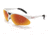 Bolle Parole Sunglasses with Interchangeable Lenses, Shiny White Frame, TNS Fire Lens, 11442