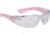 Bolle Rush+ Small Safety Glasses, Pink White Frame, Clear Lens, 40254