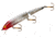 Bomber Jointed Long 15A Slender Minnow Lure, 4 1/2in, 5/8oz, Silver Flash/Red Head, B15JXSI04