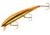 Bomber Long 15A Slender Minnow Jerkbait, 4-1/2in, 1/2oz, Gold Chrome Fluoriscent Orange/White, B15AMKFOW