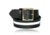 Boston Leather 1.75in Garrison Belt w/ 1.5in Reflective Ribbon - Men's, Plain, Black, Gold Buckle, Size 40, 6505R-1-40-GLD