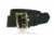 Boston Leather Sam Browne Belt, Four-Row Stitched, 2 1/4 Wide, 36in, 6504-BRN-1-36-GLD