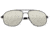 Breed Asteroid Sunglasses, Black Titanium Frame, Silver Polarized Lens, Black/Silver, One Size, BSG052BK