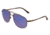 Breed Asteroid Sunglasses, Brown Titanium Frame, Blue Polarized Lens, Brown/Blue, One Size, BSG052BN