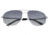 Breed Asteroid Sunglasses, Silver Titanium Frame, Black Polarized Lens, Silver/Black, One Size, BSG052SL