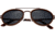 Breed Gemini Titanium Sunglasses, Brown Frame, Black Lens, Polarized, One Size, BSG038BN