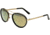 Breed Gemini Titanium Sunglasses, Gold-Black Frame, Gold-Green Lens, Polarized, One Size, BSG038GD