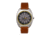 Breed Leather-Band Watch, Grey/Brown, BRD9201, Grey/Brown, One Size, BRD9201