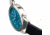 Breed Leather-Band Watch w/Second Sub-dial, Black/Blue, BRD8804, Black/Blue, One Size, BRD8804