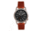 Breed Leather-Band Watch w/Second Sub-dial, Brown/Black, BRD8802, Brown/Black, One Size, BRD8802