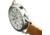 Breed Leather-Band Watch w/Second Sub-dial, Tan/White, BRD8801, Tan/White, One Size, BRD8801