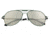 Breed Mount Sunglasses, Green Titanium Frame, Silver Polarized Lens, Green/Silver, One Size, BSG056GN