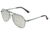 Breed Mount Sunglasses, Green Titanium Frame, Silver Polarized Lens, Green/Silver, One Size, BSG056GN