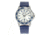 Breed Revolution Leather-Band Watch w/ Date, Blue, One Size, BRD8301