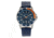 Breed Revolution Leather-Band Watch w/ Date, Navy, One Size, BRD8306, EDEMO1