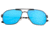 Breed Sunglasses Norma Polarized Sunglasses - Men's, Gunmetal/Blue, One Size, BSG064BL