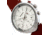 Breed Tempest Chronograph Leather-Band Watch w/Date, Brown/White, One Size, BRD8601