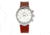 Breed Tempest Chronograph Leather-Band Watch w/Date, Brown/White, One Size, BRD8601