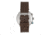 Breed Tempest Chronograph Leather-Band Watch w/Date, Grey/White, One Size, BRD8602