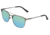 Breed Zodiac Sunglasses, Gunmetal Titanium Frame, Green/Blue Polarized Lens, Gunmetal/Green-Blue, One Size, BSG053GM