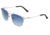 Breed Zodiac Sunglasses, Silver Titanium Frame, Blue Polarized Lens, Silver/Blue, One Size, BSG053SL