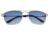 Breed Zodiac Sunglasses, Silver Titanium Frame, Blue Polarized Lens, Silver/Blue, One Size, BSG053SL