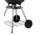 BRENTWOOD Portable Charcoal BBQ Grill with Wheels, Red, 17, BB-1701