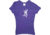 Browning Bg Women's T-shirt W/buckmark Fitted Medium Purple/white