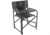 Browning Camping Rimfire Folding Chair w/Multi-Position Side Table, Charcoal/Gray, 8532558