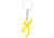 Browning Keychain,Buckmark, Gold BKC1005