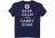 Buck Wear T-shirt Nra ''keep Calm'' Navy S-sleeve X-large