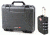 Nanuk 910 Hard Plastic Waterproof Case, Graphite w/ 3 Part Foam Insert 910-1007 with Nanuk padlock w/logo 900-LOCK NANUK 910-1007-KIT1