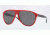 Burberry BE4142 Sunglasses 339387-59 - Top Transp/red Frame, Gray Lenses