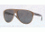 Burberry BE4142 Sunglasses 339587-59 - Top Transp/brown Frame, Gray Lenses
