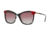 Burberry BE4263F Sunglasses 370990-54 - Black/tortoise White/red Frame, Grey Gradient Violet Lenses