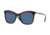 Burberry BE4263F Sunglasses 371180-54 - Red Havana/blue Frame, Blue Lenses