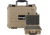 Bushnell Compact 13.37in Waterproof Gear Hard Case w/ Foam, Tan, Standard, BN00001-TAN