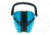Caldwell Youth Passive Earmuff Hearing Protection, Neon Blue, 1103308