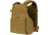 Caliber Armor AR550 11 x 14 Level III+ Body Armor w/ PolyShield Spall Coat and Condor MOPC Package, Coyote Brown, Large/2XL, 19-AR550-MOPC-1114-SPC-CB