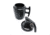 Caliber Gourmet Grenade Mug w/ Lid, 22oz, Black, Ceramic, CBG-M-1069