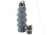 Caliber Gourmet Silicone Collapsible Grenade Water Bottle, 580ml, CBG-TMS-GRENADE