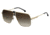Carrera 1018/S Sunglasses CA1018S-0J5G-HA-6311 - Gold Frame, Brown Gradient Lenses, Lens Diameter 63mm, Distance Between Lenses 11mm